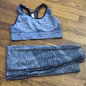 PINK seamless leggings and bra set